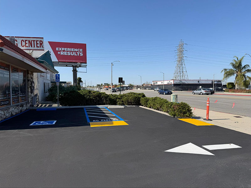 Industrial Building Parking Lot