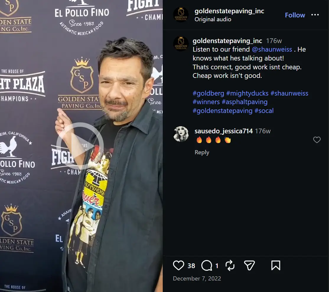 Shaun Weiss gives GSP a shout out